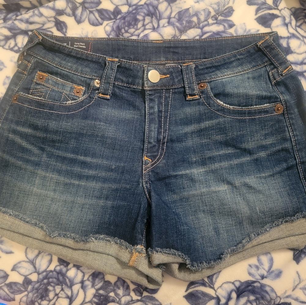 True Religion Denim Jean Shorts Curvy Short